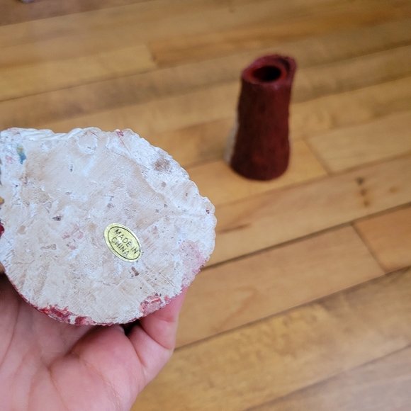 Vintage Woodland Santa Claus Christmas Candle Stick Holders - Picture 6 of 6